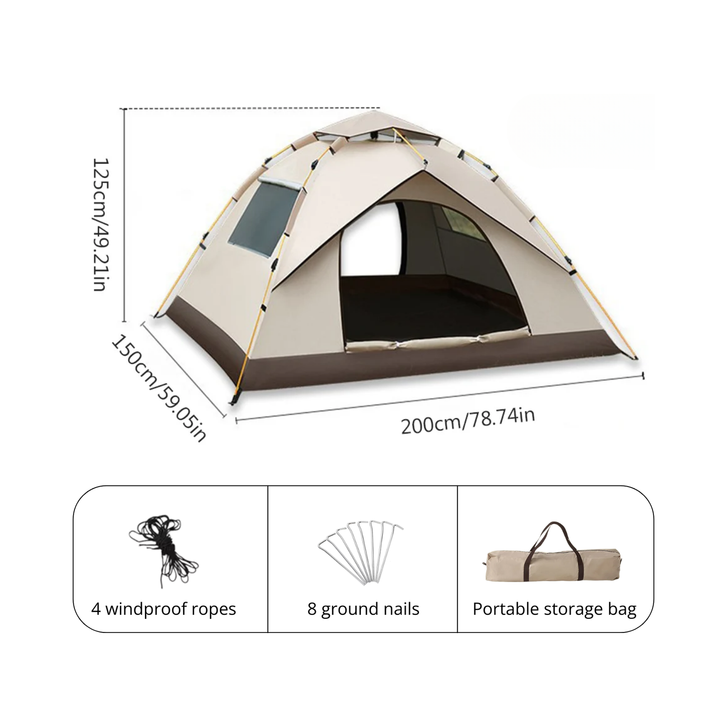 Camping Tent Classic - 2 Persons
