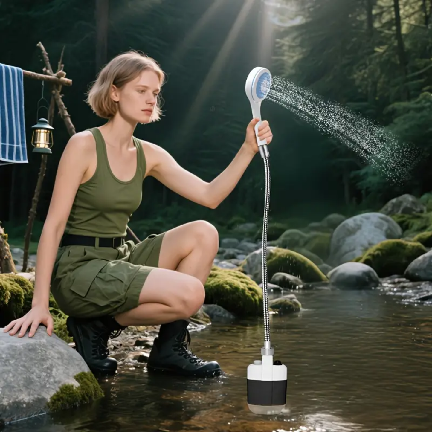 Ultralight Portable Shower for Camping